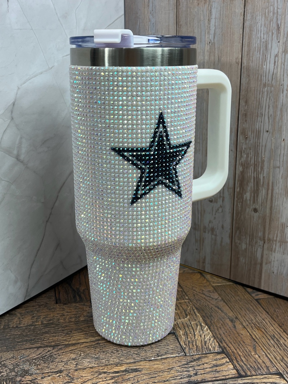 Dallas Cowboys Officially Licensed Game Day Rhinestone Bling 40 oz Tumbler - Picture 4 of 11